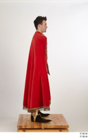  Photos Man in Historical Dress 28 16th century a poses red cloak whole body 0007.jpg